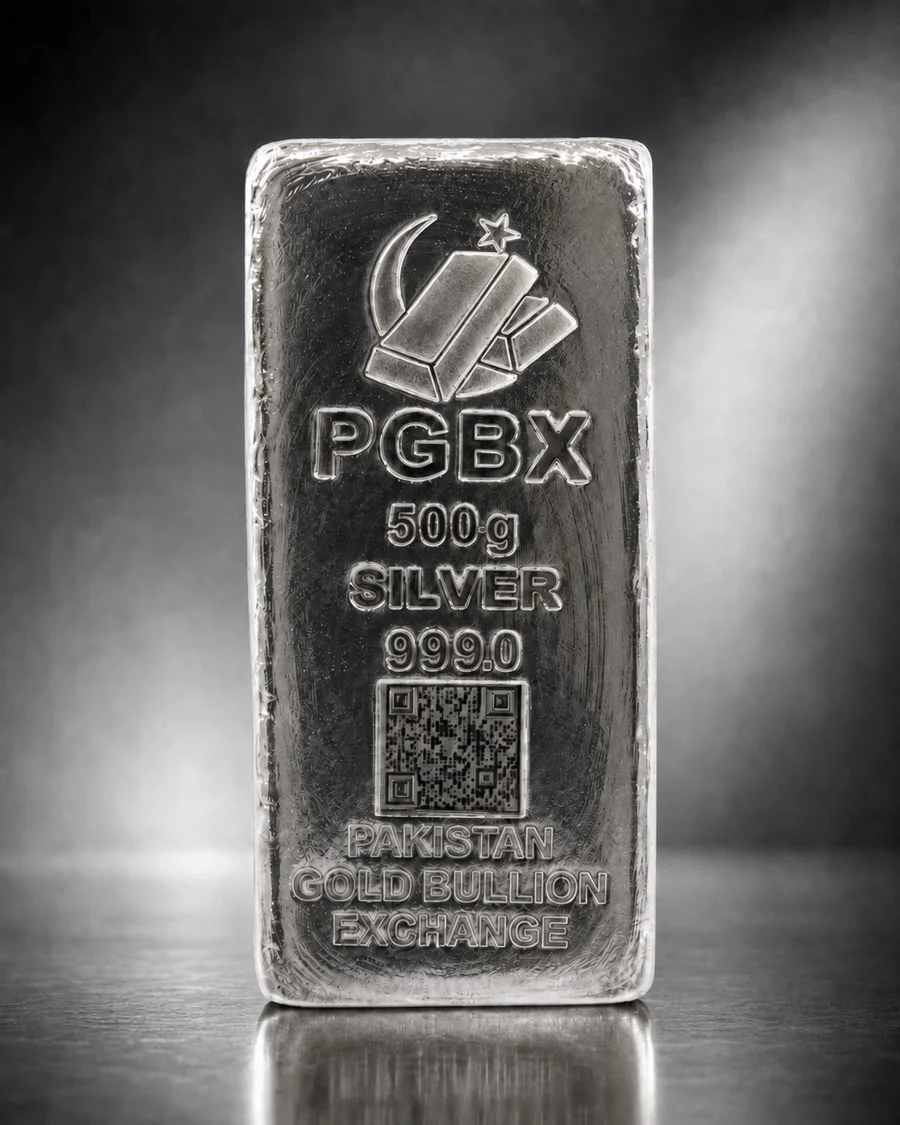 500 Gram Silver Bar, 999.0 purity - PGBX