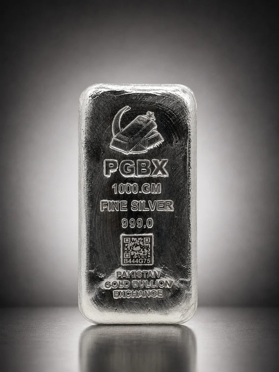 1000 Gram Silver Bar, 999.0 purity - PGBX