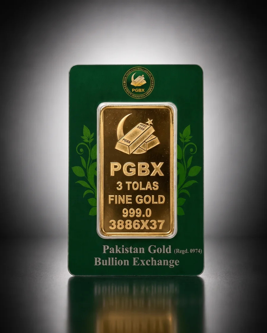 3 Tola Gold Bar, 999.0 purity - PGBX